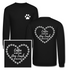 "Coffee in one hand dog leash in the other" - Crewneck Sweatshirt